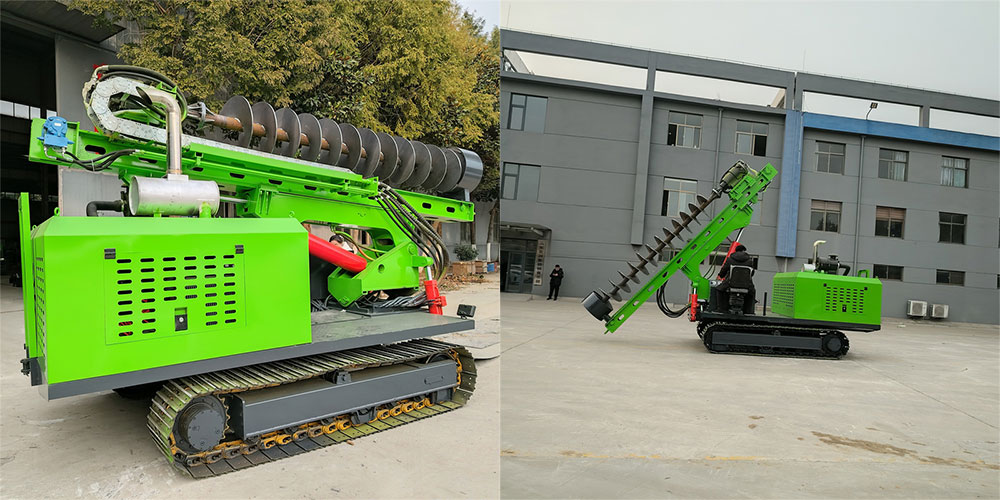 Máy đóng cọc năng lượng mặt trời Crawler