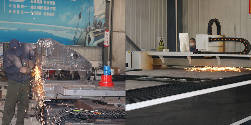 Máy đóng cọc năng lượng mặt trời Crawler